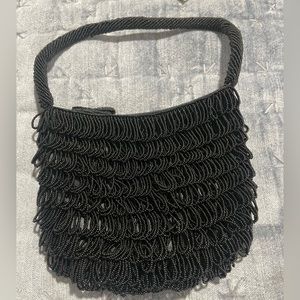 Vintage black beaded